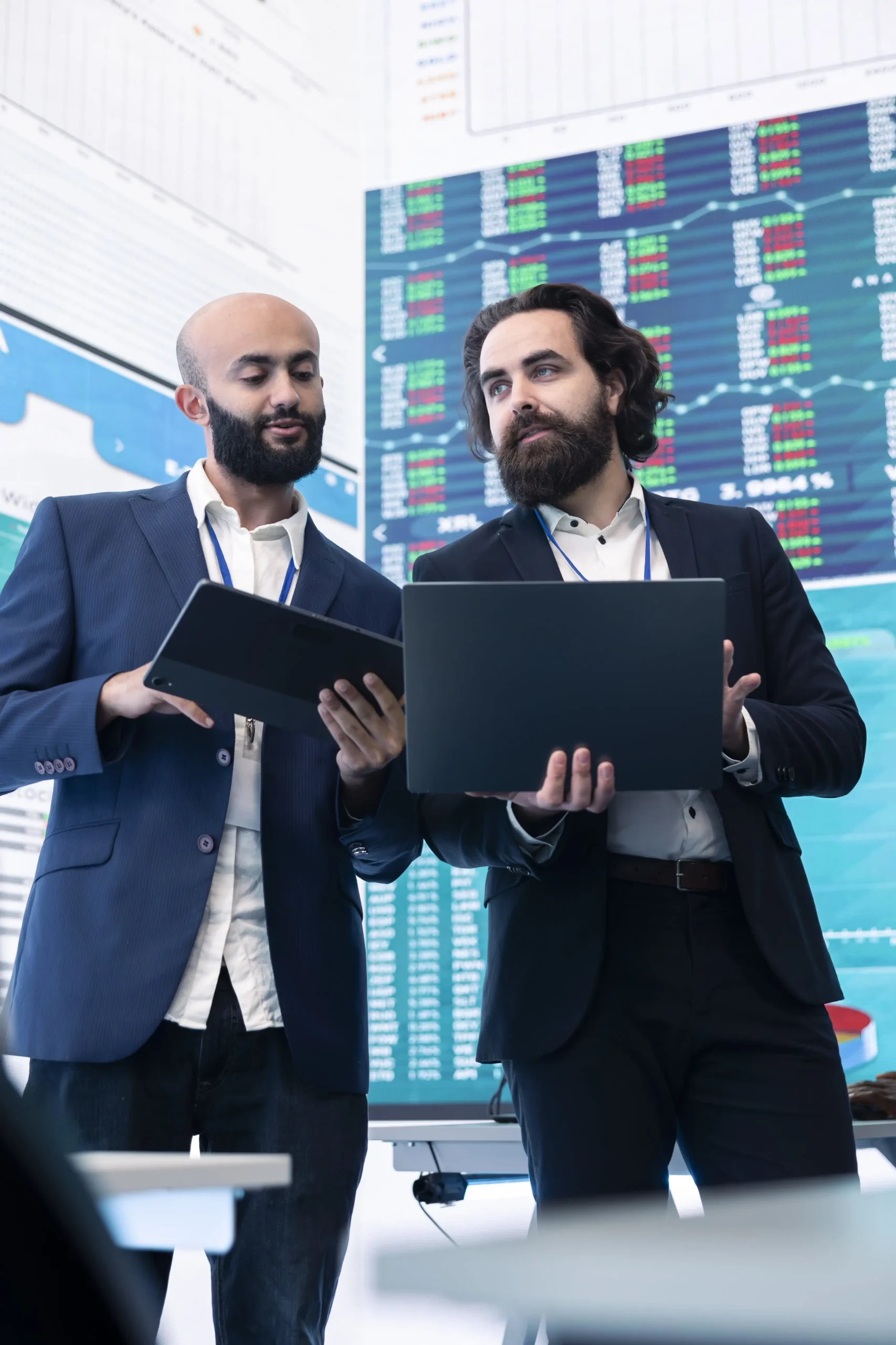 diverse-group-business-specialists-solve-their-daily-trading-tasks